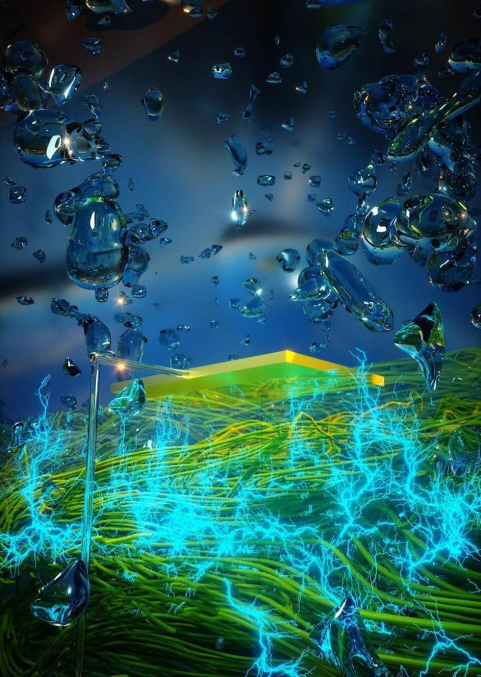 科学家开发一种通过空气中水汽发电的设备 2 科学家开发一种通过空气中蒸气发电的设备