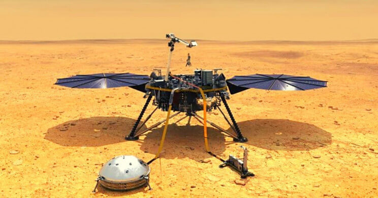 美国宇航局的InSight登陆器首次探测到火星内部