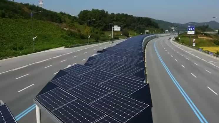 韩国20英里长的太阳能 "自行车公路 "可发电